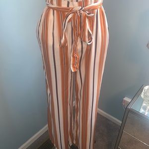 Stripped Forever21 pants